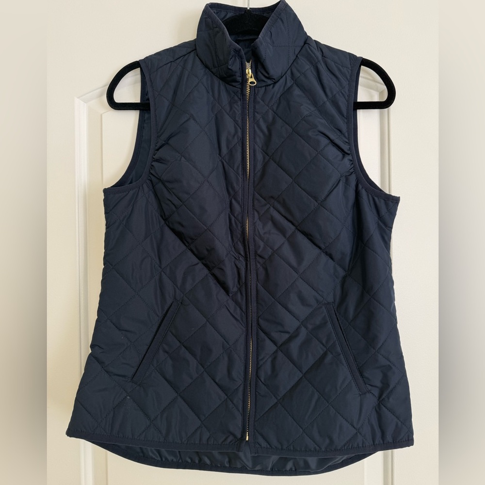Old Navy Women's Dark Blue Quilted Vest